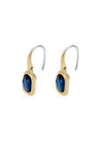 SKAGEN JEWELLERY SOFIE GOLD BLUE SEA GLASS DROP EARRINGS SKJ1885710