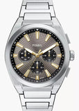 FOSSIL EVERETT CHRONOGRAPH PATTERN DIAL STAINLESS BRACELET FS6128