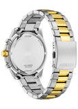 CITIZEN QUARTZ CHRONOGRAPH GREEN DIAL TWO-TONE BRACELET AN8234-58X
