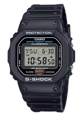 CASIO G-SHOCK DIGITAL SQUARE CASE LED BACKLIGHT BLACK RESIN DW5600UE-1D