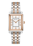 BULOVA LADIES SUTTON RECTANGULAR WHITE DIAL TWO-TONE 98L328