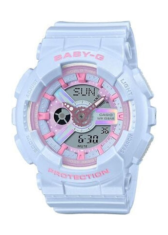 CASIO BABY-G ANALOGUE / DIGITAL HOLOGRAPHIC BLUE RESIN BAND BA110FH-2A