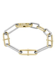 FOSSIL JEWELLERY HERITAGE D-LINK TWO-TONE STEEL BRACELET JF04349998