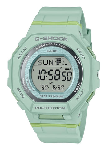 CASIO G-SHOCK G-SQUAD DIGITAL STEP TRACKER MID SIZE GREEN GMDB300-3D