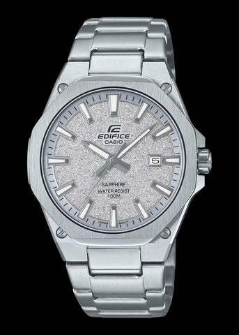 CASIO EDIFICE GREY TEXTURE DIAL SAPPHIRE GLASS STAINLESS EFRS108DE-8A