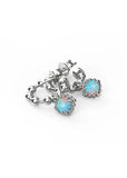 STOLEN GIRLFRIENDS CLUB BABY CLAW OPAL BALL CHAIN EARRINGS JWL25-ENC2-10-RO