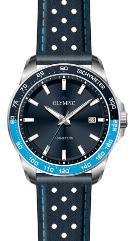 OLYMPIC GENTS BLUE / BLUE LEATHER BAND 29227