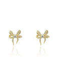 GEORGINI SWEETHEART BOW GOLD EARRINGS IE1157G