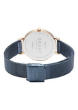 OBAKU BRINK LILLE-OCEAN BLUE MESH BRACELET BLUE DIAL V248LXVLML
