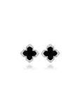 GEORGINI MIDNIGHT VELVET BLACK AGATE FAIRWATER STUD EARRINGS IE1187WB
