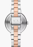 ARMANI EXCHANGE JACKIE SILVER DIAL TWO-TONE BRACELET AX5172