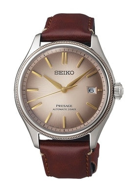 SEIKO PRESAGE AUTOMATIC TAN LEATHER BAND LIMITED EDITION SPB529J