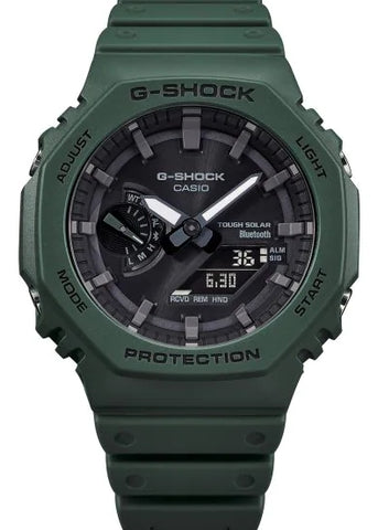 CASIO G-SHOCK CARBON CORE GUARD SLIM DUO SOLAR GREEN RESIN GAB2100-3A