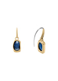 SKAGEN JEWELLERY SOFIE GOLD BLUE SEA GLASS DROP EARRINGS SKJ1885710