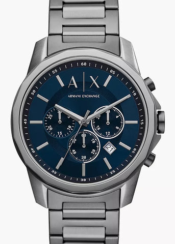 ARMANI EXCHANGE BANKS CHRONOGRAPH BLUE DIAL GUNMETAL AX1731