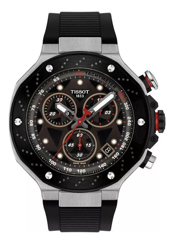 TISSOT SWISS T-RACE MOTO GP LIMITED EDITION BLACK SILICONE T141-417-27-081-00