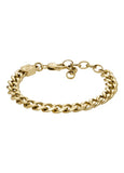 FOSSIL JEWELLERY ELLIS CORE FLAT CURB GOLD BRACELET JF04616710