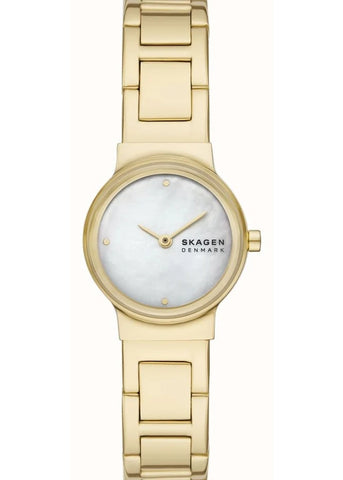 SKAGEN FREJA LILLE MOTHER OF PEARL DIAL GOLD BRACELET SKW3167
