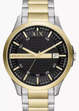 ARMANI EXCHANGE HAMPTON BLACK DIAL TWO-TONE BRACELET AX2453