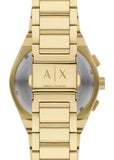 ARMANI EXCHANGE SYNC BLACK DIAL YELLOW GOLD BRACELET AX4180