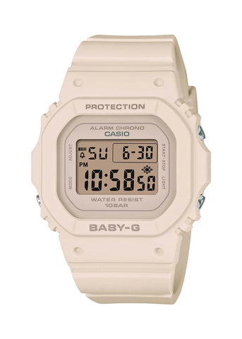 CASIO BABY-G DIGITAL SQUARE SMALL SIZE BBEIGE RESIN BAND BGD565-4D