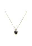 STOLEN GIRLFRIENDS CLUB NECKLACE MINI LOVE CLAW BLACK ONYX JWL23-LC-40-18YGP