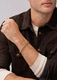 FOSSIL JEWELLERY ELLIS CORE FLAT CURB GOLD BRACELET JF04616710