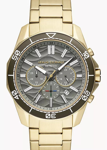 ARMANI EXCHANGE SPENCER CHRONOGRAPH GREEN DIAL GOLD AX1970