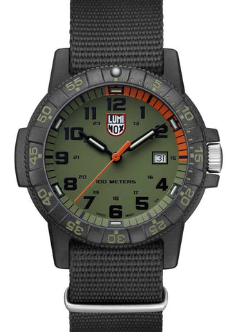 LUMINOX SEA TURTLE GIANT 0320 SERIES GREEN DIAL NATO BAND XS.0337
