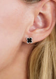 GEORGINI MIDNIGHT VELVET BLACK AGATE FAIRWATER STUD EARRINGS IE1187WB