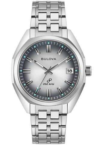 BULOVA GENTS JET STAR GREY DIAL STAINLESS STEEL BRACELET 96B472