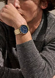 SKAGEN SIGNATUR BLUE DIAL GOLD BRACELET SKW6945