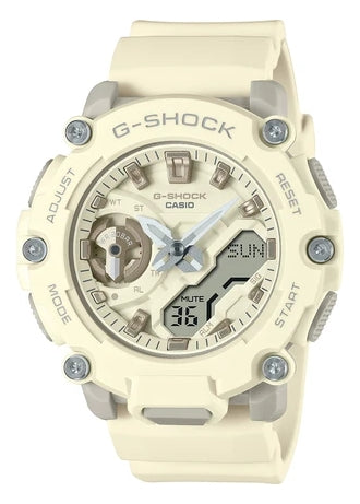CASIO G-SHOCK CARBON CORE GUARD DUO CREAM DIAL CREAM RESIN GMAS2200-7A