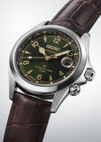 SEIKO PROSPEX ALPINIST AUTOMATIC GREEN DIAL BROWN LEATHER SPB507J