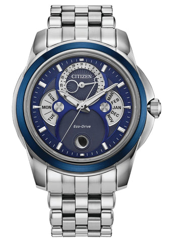 CITIZEN GENTS ECO-DRIVE CALENDRIER DIAL STAINLESS STEEL BU0088-51H