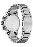 CITIZEN ECO-DRIVE CHRONOGRAPH BLUE DIAL STAINLESS STEEL CA0748-80L
