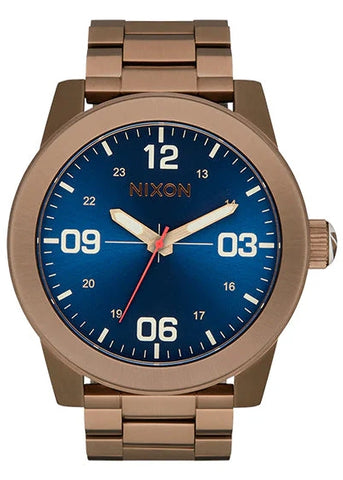 NIXON CORPORAL DESERT GOLD AGED BRONZE  / ARLES BLUE A346 5301-00