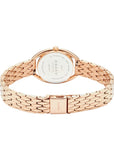 OBAKU JUVEL- FUCHSIA ROSE GOLD BRACELET DIAMOND PATTERN DIAL V286LXVISV