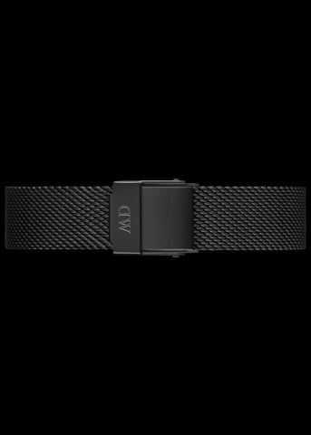 DANIEL WELLINGTON 16MM BLACK MESH BRACELET 16MM BLACK MESH