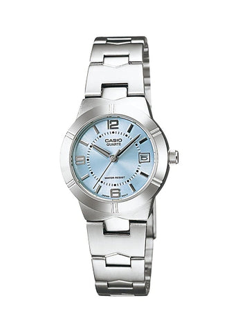 CASIO LADIES ANALOGUE WATCH STAINLESS STEEL BRACELET LTP1241D-2A