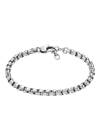 FOSSIL JEWELLERY ALL STACKED UP BOX LINK CHAIN BRACELET JF04562040