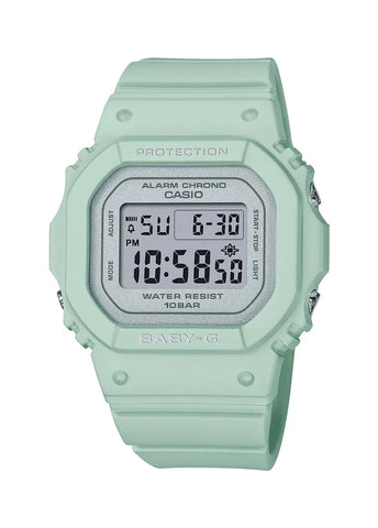 CASIO BABY-G DIGITAL SPRING COLOURS PASTEL GREEN BGD565SC-3D