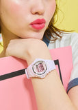 CASIO BABY-G DIGITAL PINK DIAL SOFT PASTEL PINK/PURPLE BAND BG169U-4B