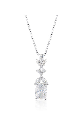 GEORGINI AVA WHITE CZ RHODIUM PENDANT IP802W
