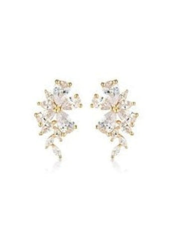 GEORGINI ICONIC HYACINTH GOLD EARRINGS IE987G