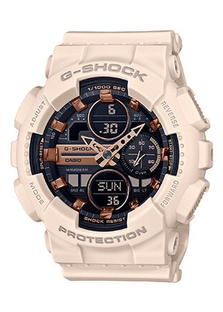 CASIO G-SHOCK DUO PINK RESIN BAND GMAS140M-4A