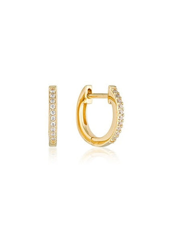 GEORGINI NOEL NIGHTS SHINE HOOP EARRINGS GOLD IE1036G