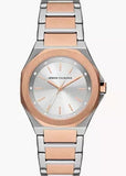 ARMANI EXCHANGE ANDREA TWO-TONE ROSE GOLD STAINLESS STEEL AX4607