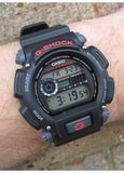 CASIO G-SHOCK DIGITAL WATCH BLACK RESIN BAND DW9052-1V