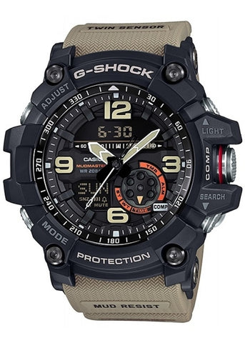 CASIO G-SHOCK MUDMASTER TWIN SENSOR BLACK & BROWN GG1000-1A5